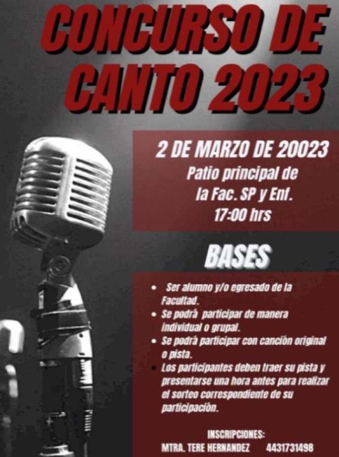 Concurso de canto 2023